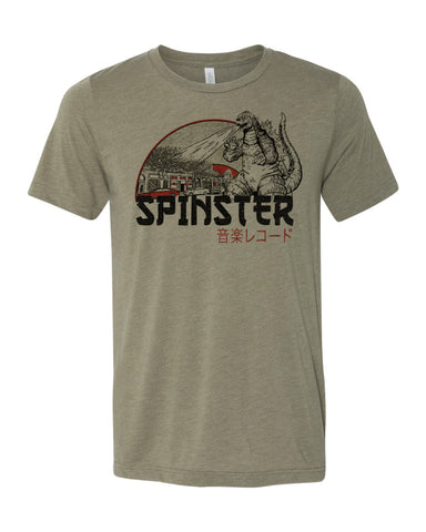 Godzilla Spinster T-Shirt [Army Green]