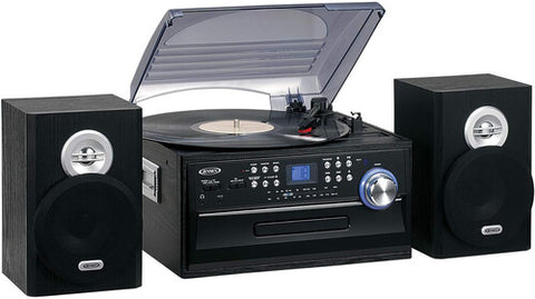 Jensen JTA-475 Turntable Music Entertainment System (33/45/78 RPM) CD/Cassette AM/FM Radio