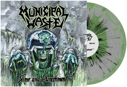 Municipal Waste - Slime and Punishment (Gray & Mint Swirl W/ Black Splatter Vinyl)