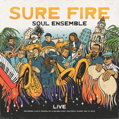 Sure Fire Soul Ensemble - Live At Panama 66 - Clear W/ orange Swirl