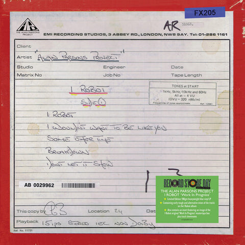 Alan Parsons - I Robot (work In Progress) [RSD2025]