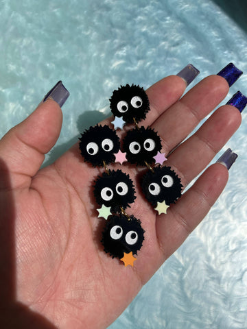 Anime Soot Sprite Ghibli Earrings