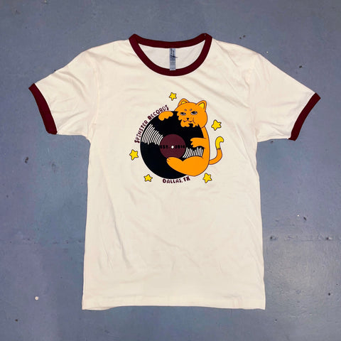 Spinster Records Yummy Records Cat Raglan Shirt