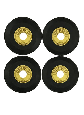 RSD3 Mini Turntable for 3 Inch Vinyl Records w/Sun Records Set of 4