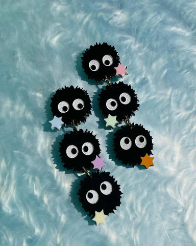 Anime Soot Sprite Ghibli Earrings