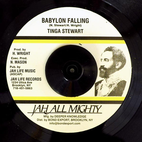 Tinga Stewart - Babylon Falling / Jah Life - Super Star Mix Version (7" Vinyl)