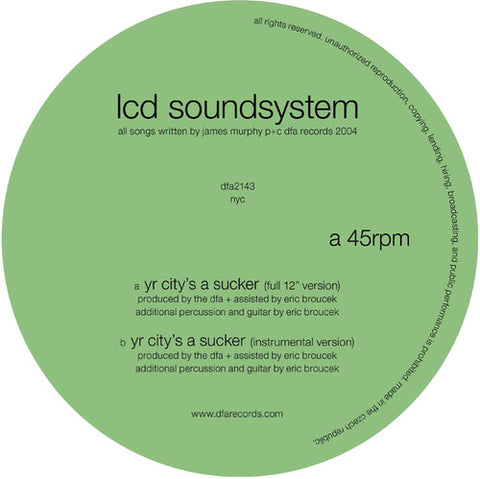 LCD Soundsystem - Yr City's a Sucker