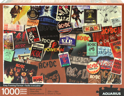 AC/DC Albums 1,000 pc Puzzle