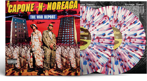Capone-N-Noreaga -  The War Report (Clear Vinyl with Red & Blue Splatter Vinyl)