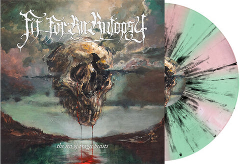 Fit For An Autopsy - Sea of Tragic Beasts (Mint Green & Pink w/ Black Splatter)