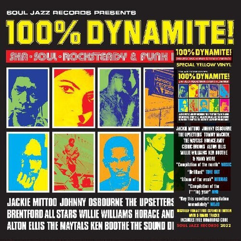 Soul Jazz Records Presents - 100% Dynamite Ska Soul Rocksteady & Funk In Jamaica [RSDJUNE22]