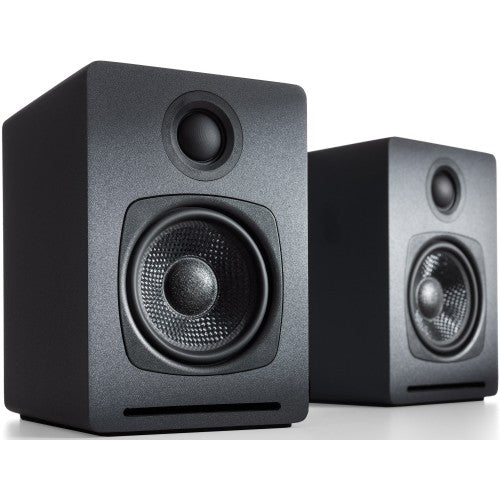 Audioengine A1 Premium Powered Bluetooth Stereo Speakers (Gray) - Thumbnail 2