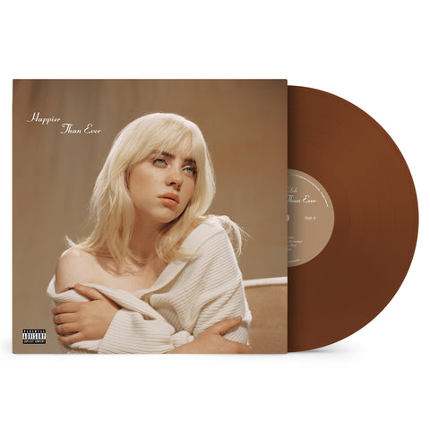 Billie Eilish "Happier Than Ever" indie store exclusive vinyl available to buy online and in-store at Spinster Records Dallas, Texas. 