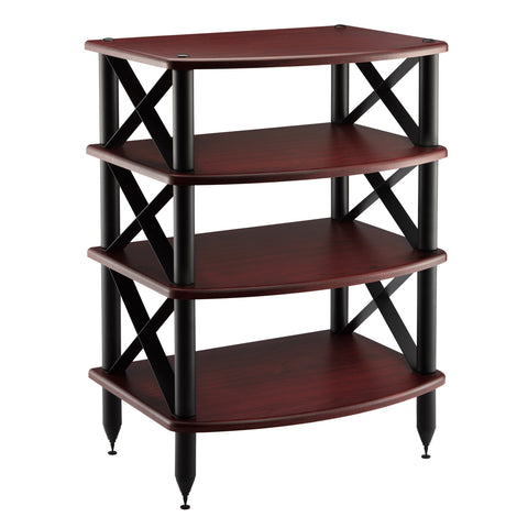 Pangea Audio Vulcan Four Shelf Audio Rack (Rosenut)