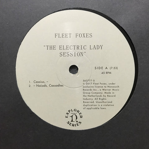 Fleet Foxes ‎– The Electric Lady Session [RSD 2017] [VINTAGE]