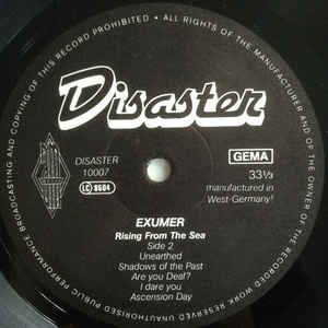 Exumer ‎– Rising From The Sea [VINTAGE]