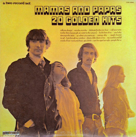 The Mamas & The Papas ‎– 20 Golden Hits [VINTAGE VINYL]