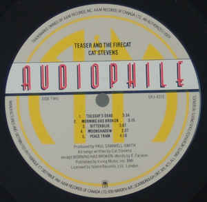 Cat Stevens ‎– Teaser And The Firecat [VINTAGE]