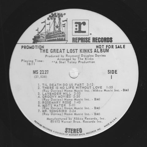 The Kinks ‎– The Great Lost Kinks Album [VINTAGE]