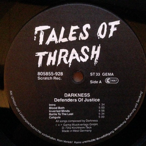 Darkness ‎– Defenders Of Justice [VINTAGE]