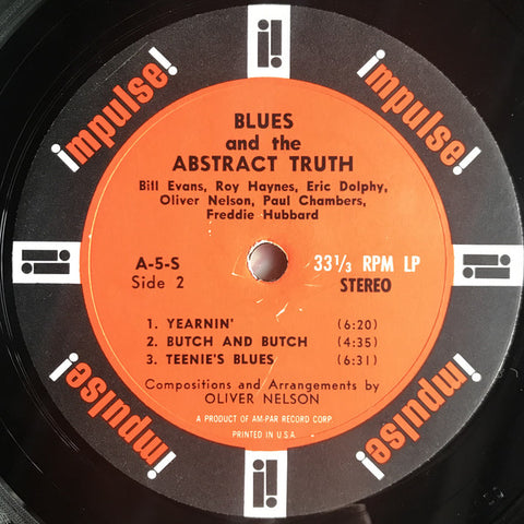 Bill Evans / Roy Haynes / Eric Dolphy / Oliver Nelson / Paul Chambers / Freddie Hubbard – The Blues And The Abstract Truth [VINTAGE VINYL]