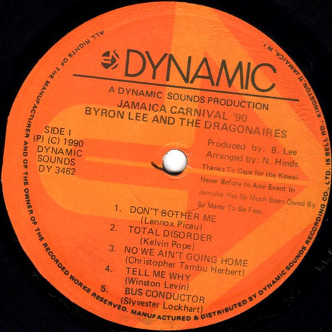 Byron Lee And The Dragonaires ‎– Jamaica Carnival '90 [VINTAGE]