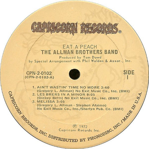 The Allman Brothers Band - Eat A Peach [VINTAGE VINYL]