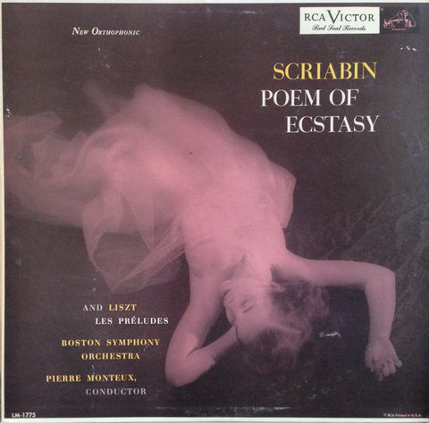 Pierre Monteux, Boston Symphony Orchestra, Alexander Scriabine, Franz Liszt ‎– Scriabin Poem Of Ecstasy [VINTAGE]