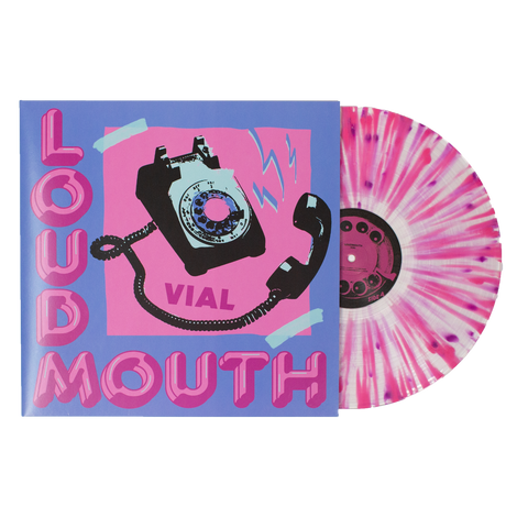Vial - Loudmouth [CLEAR BASE W/PINK & PURPLE SPLATTER]